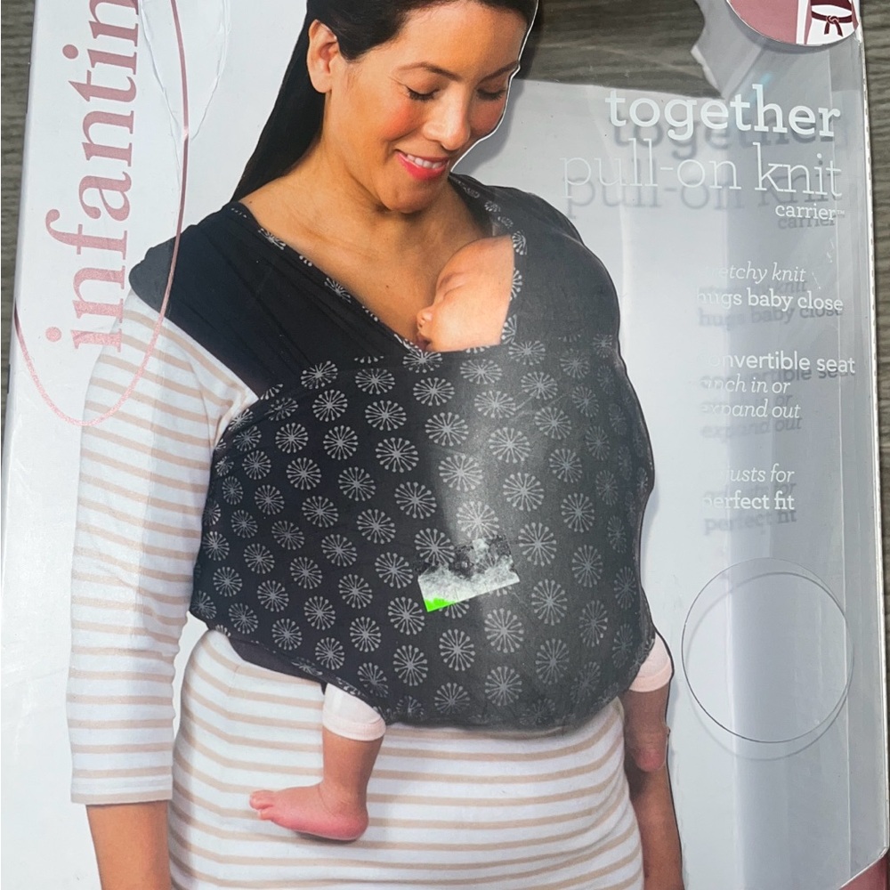 Pull-on Knit Carrier/Wrap-Hybrid Carrier for Newborns and Older Babies (8-25lbs)